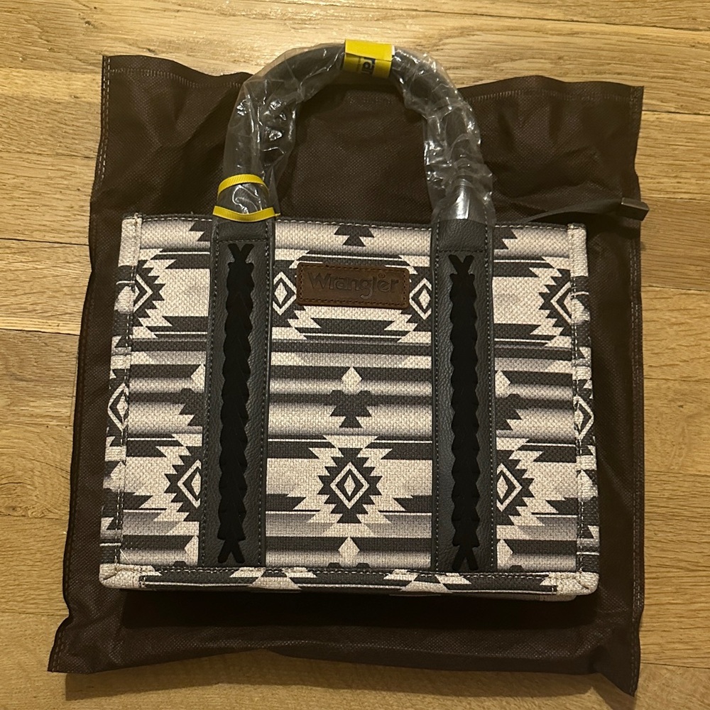 Wrangler Black and Gray Purse